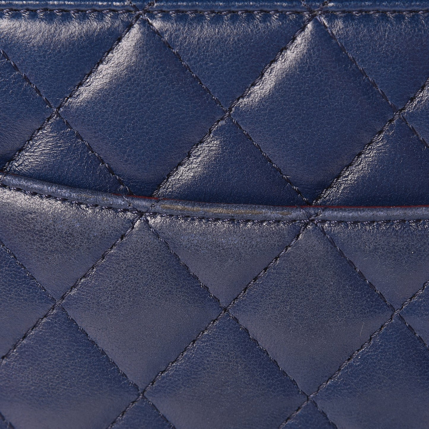 Lambskin Quilted Mini Crossing Times Flap Blue