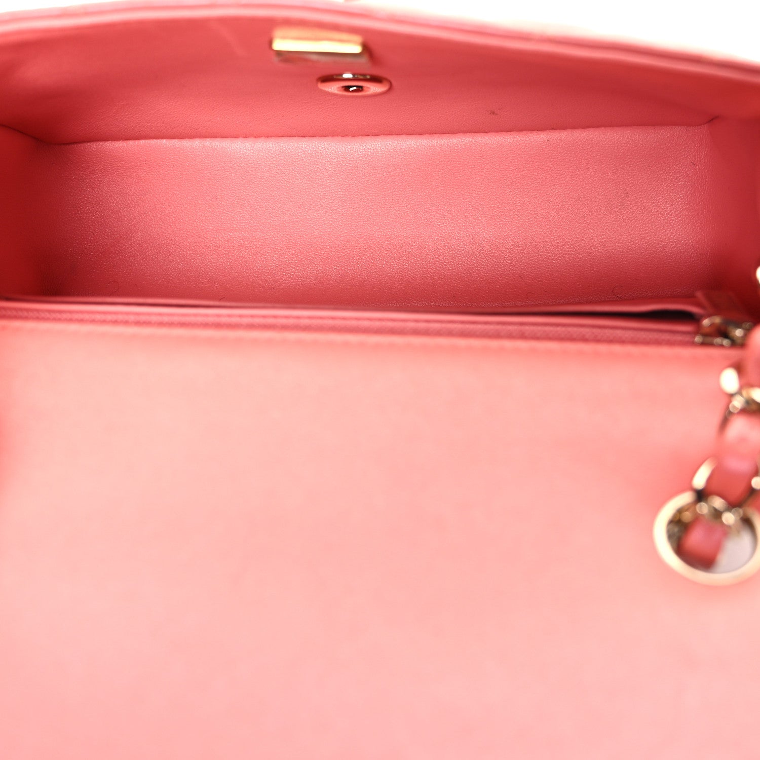 Chanel Iridescent Lambskin Quilted Mini Rectangular Flap Pink 5 of 10