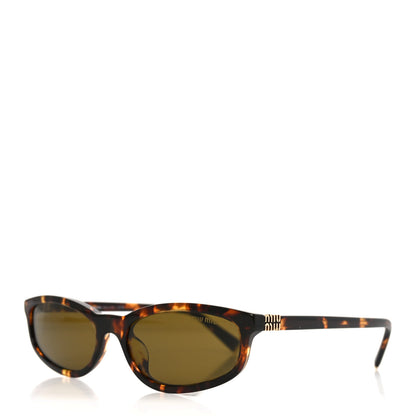 Miu Miu Acetate Cat Eye Miu Regard Sunglasses SMU A06 Tortoise Loden 1 of 7