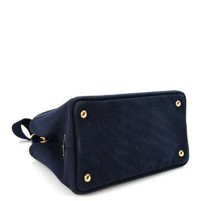 Prada Canapa Small Logo Tote Baltico 4 of 10