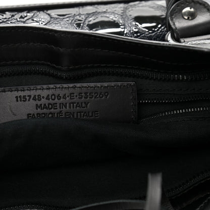 Balenciaga Patent Embossed Classic Hardware City Black 8 of 13