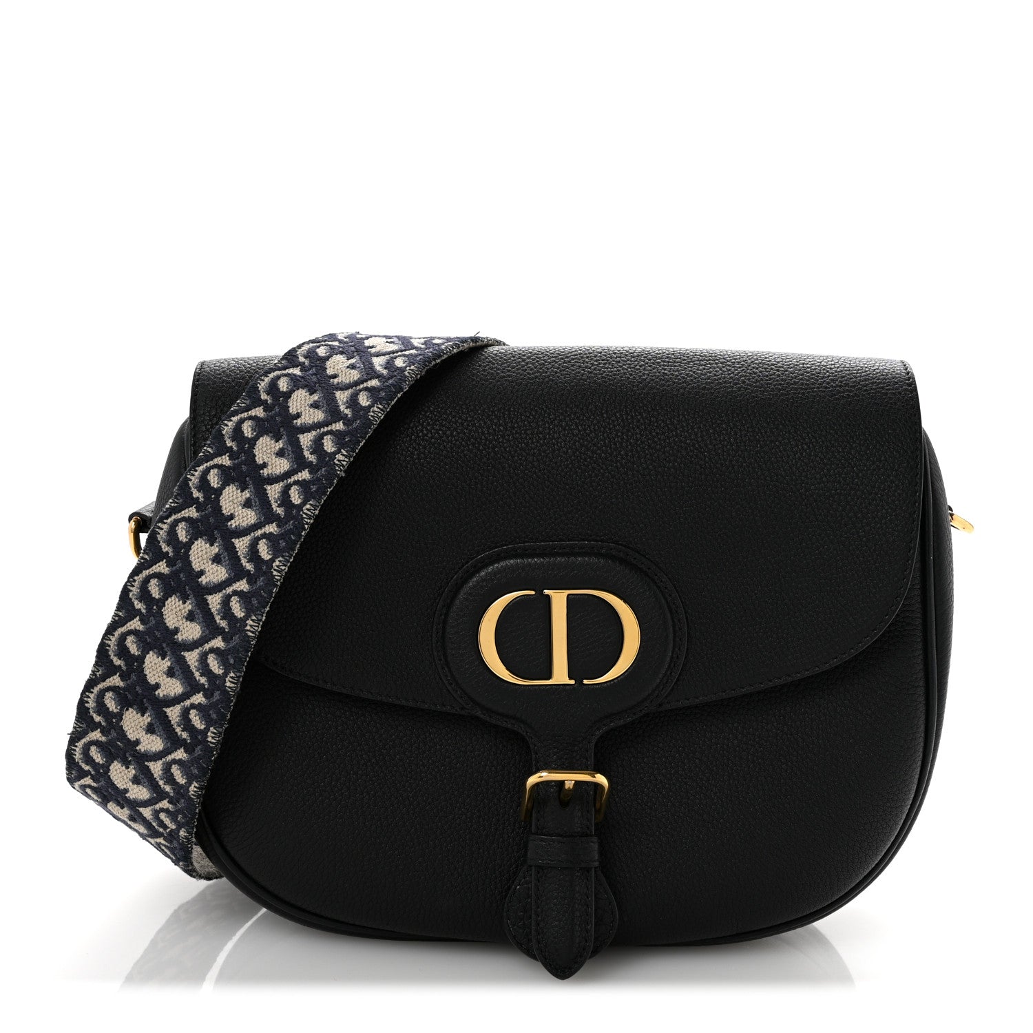 Christian Dior Grained Calfskin Large Bobby Flap Black 1 of 14