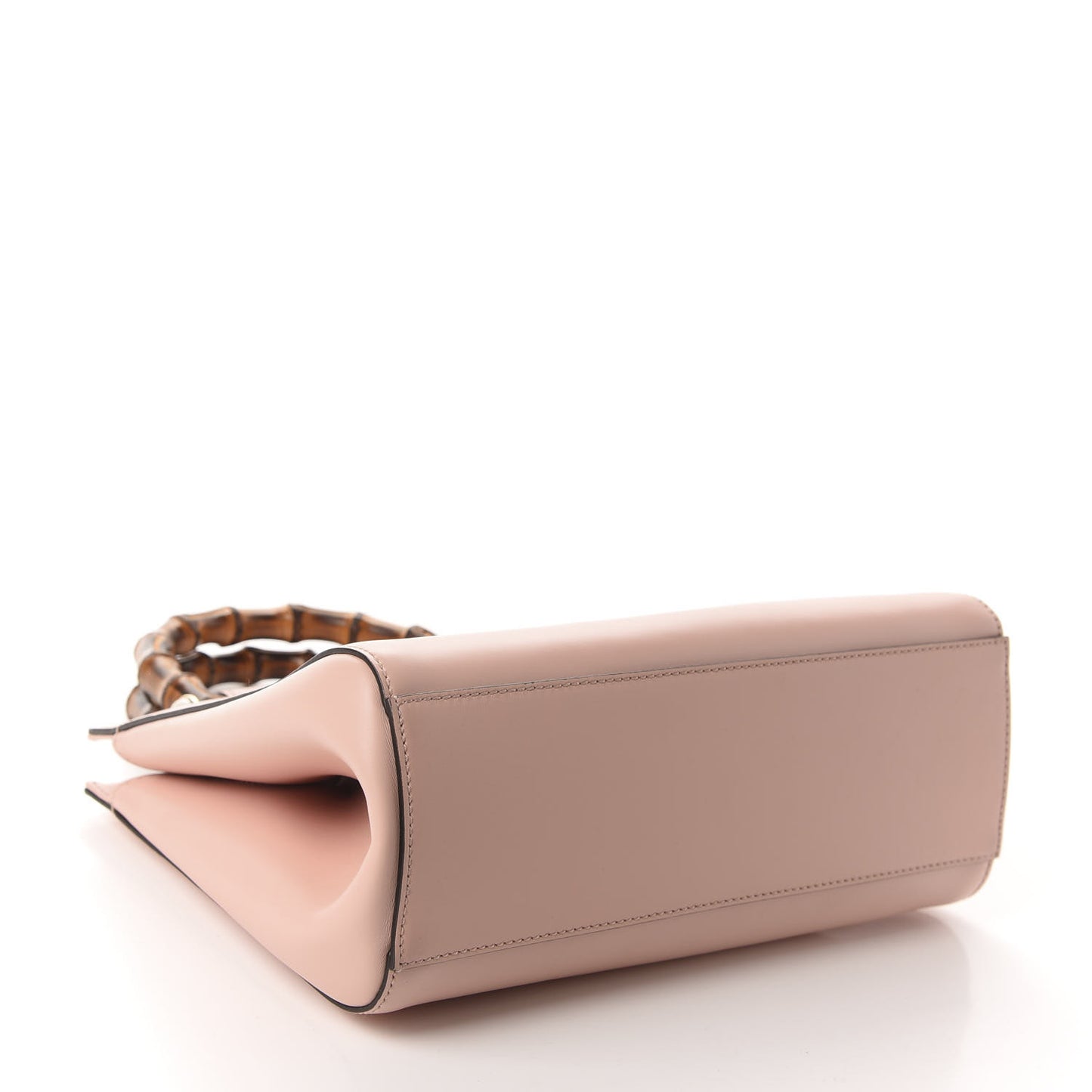 Nappa Bamboo Small Nymphaea Top Handle Bag Perfect Pink