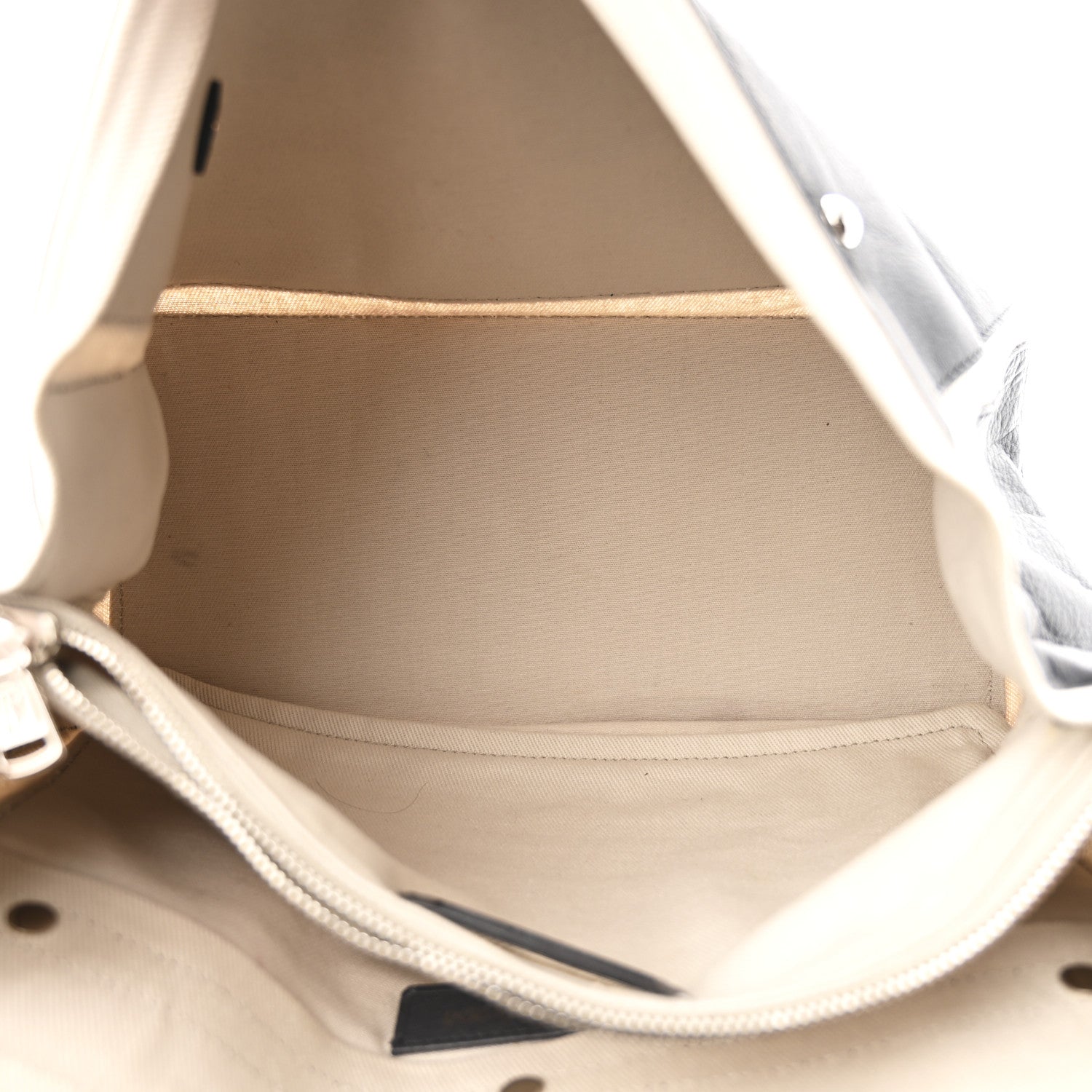 Saint Laurent Calfskin Canvas Large Muse Two Grey 1742679