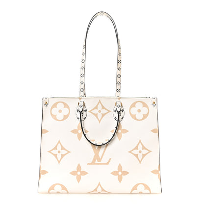 Louis Vuitton Monogram Giant Onthego GM Kaki Beige 1 of 10