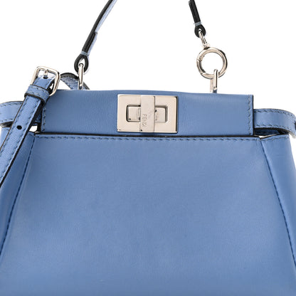 Fendi Shiny Nappa Micro Peekaboo Iconic Satchel Nebula 7 of 9