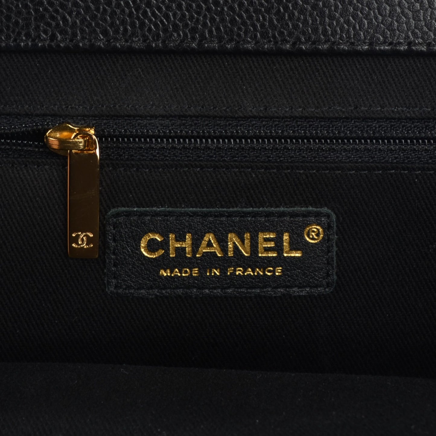 Caviar Quilted Timeless CC Tote Black