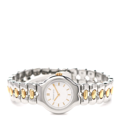 Tiffany Stainless Steel 18K Yellow Gold 24mm Tesoro Quartz Watch 2 of 4