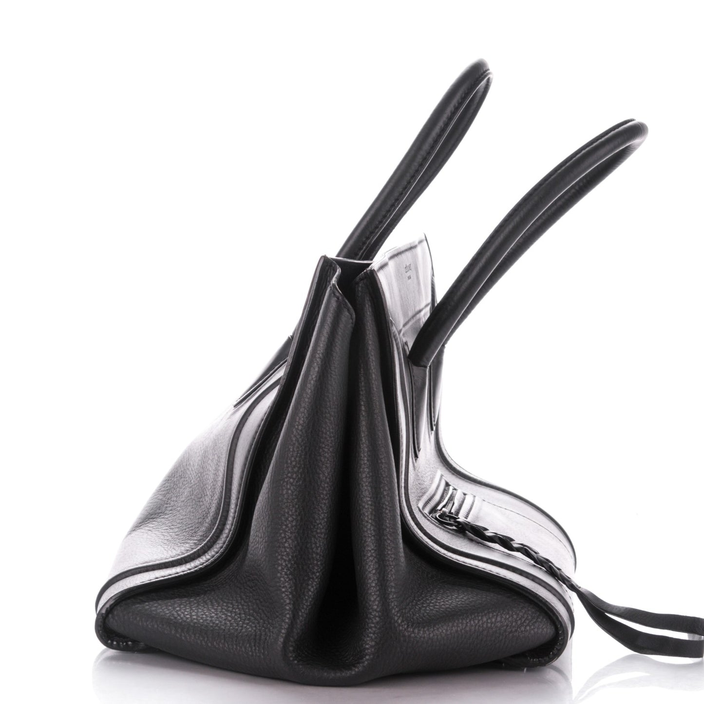 Supple Calfskin Medium Phantom Luggage Black