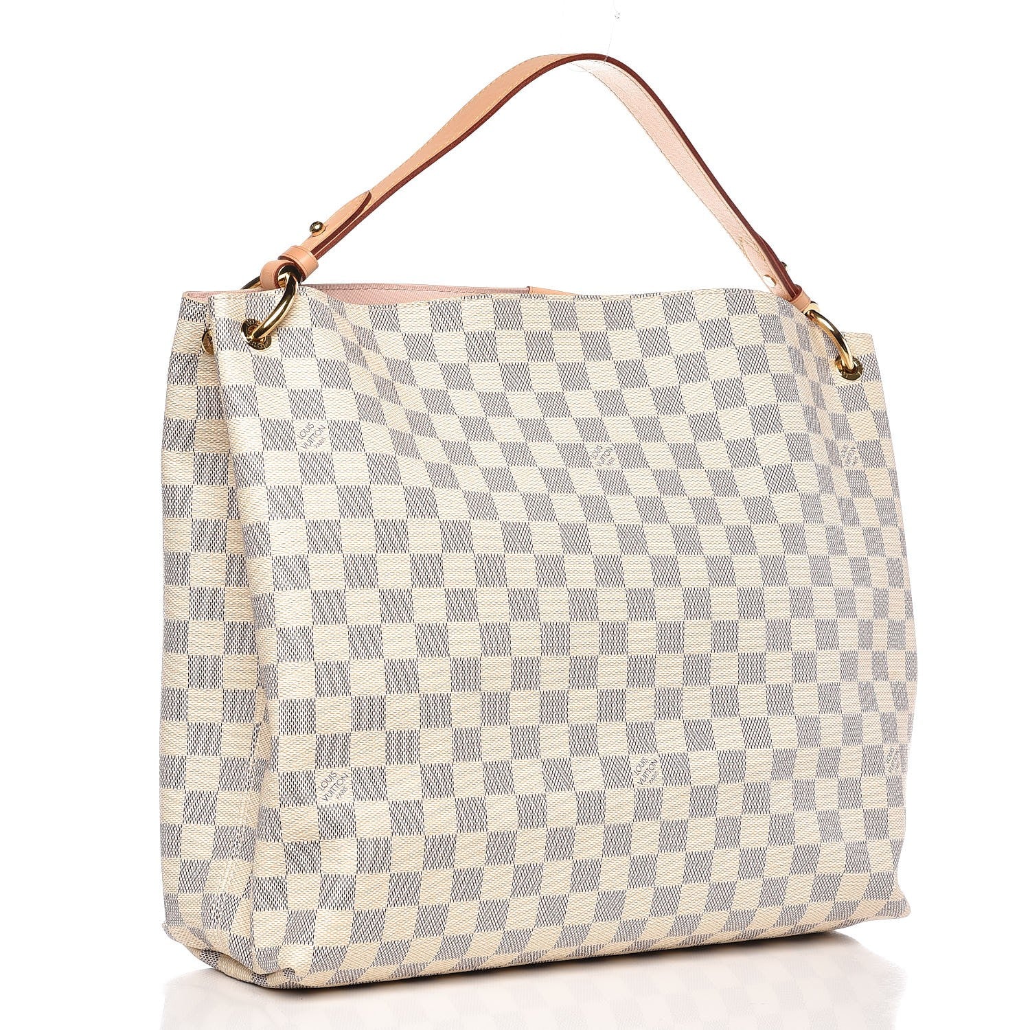 Louis Vuitton Damier Azur Graceful MM Rose Ballerine 3 of 10