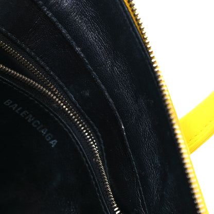 Balenciaga Shiny Day Calfskin Logo S Triangle Duffle Jaune Black 12 of 17
