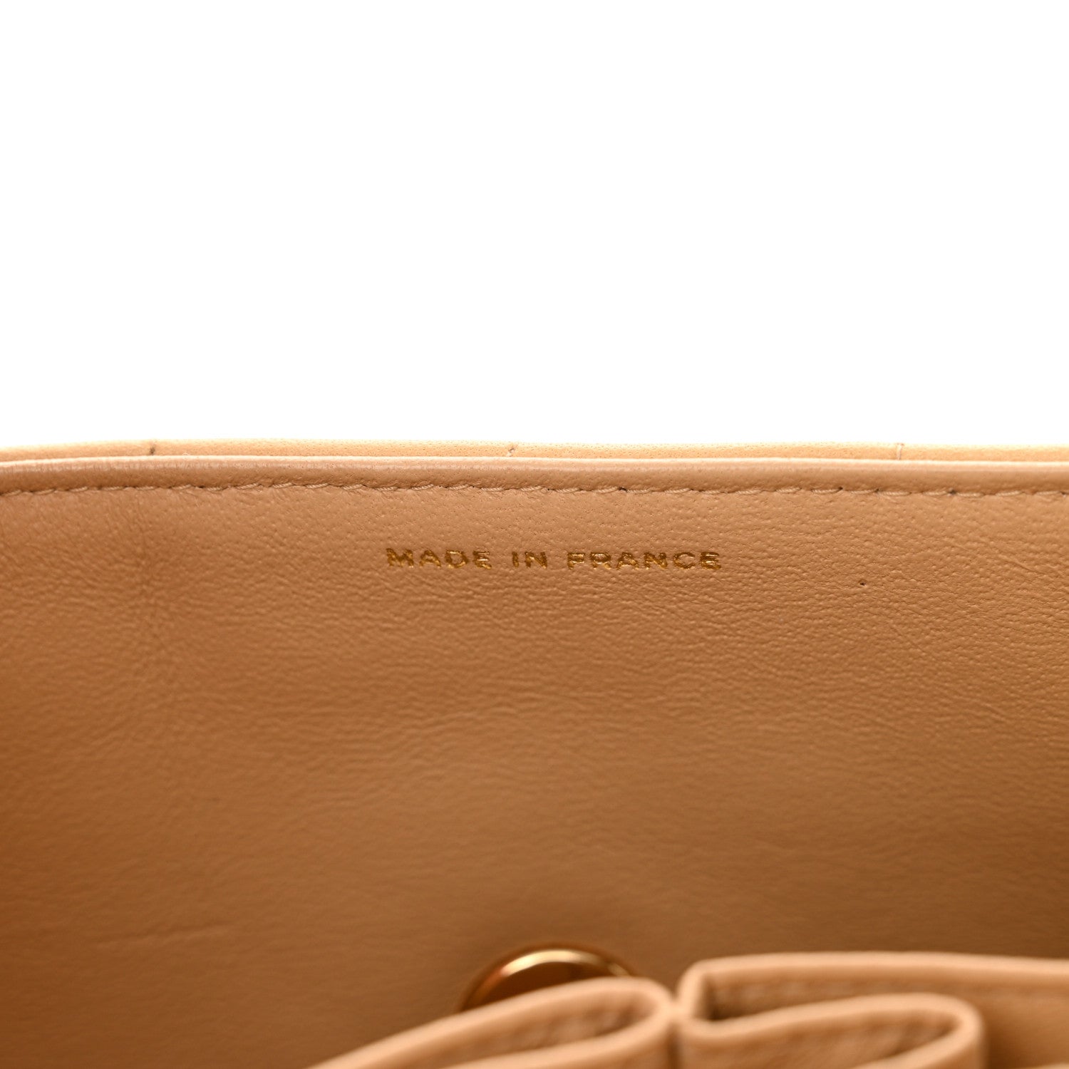Chanel Lambskin East West Chocolate Bar Flap Beige 7 of 15