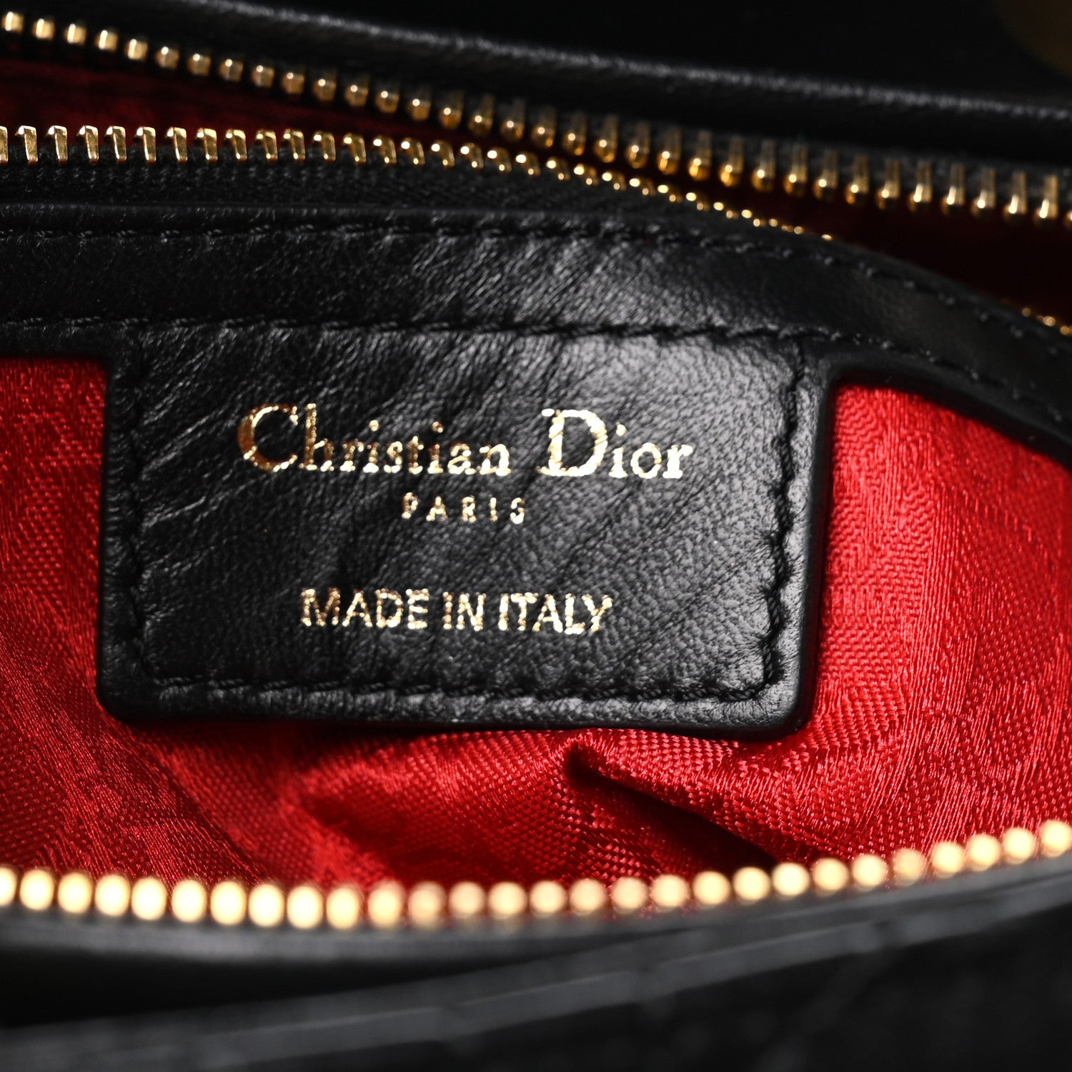 Christian Dior Lambskin Cannage Large Lady Dior Black 6 of 10
