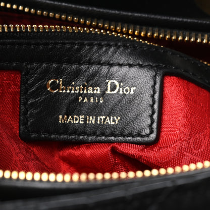 Christian Dior Lambskin Cannage Large Lady Dior Black 6 of 10