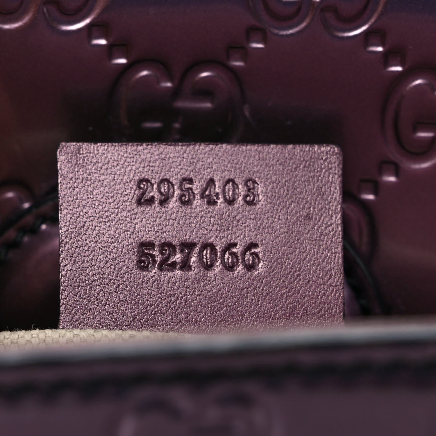 Gucci Shine Guccissima Large Emily Chain Shoulder Bag Plum 7 of 11