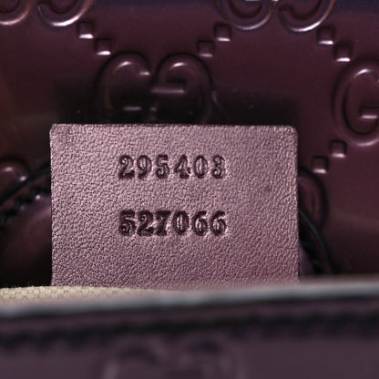 Gucci Shine Guccissima Large Emily Chain Shoulder Bag Plum 7 of 11