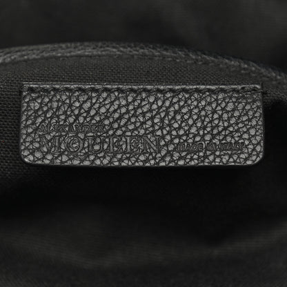 Alexander McQueen Grainy Calfskin Padlock Skull Clutch Black 6 of 7