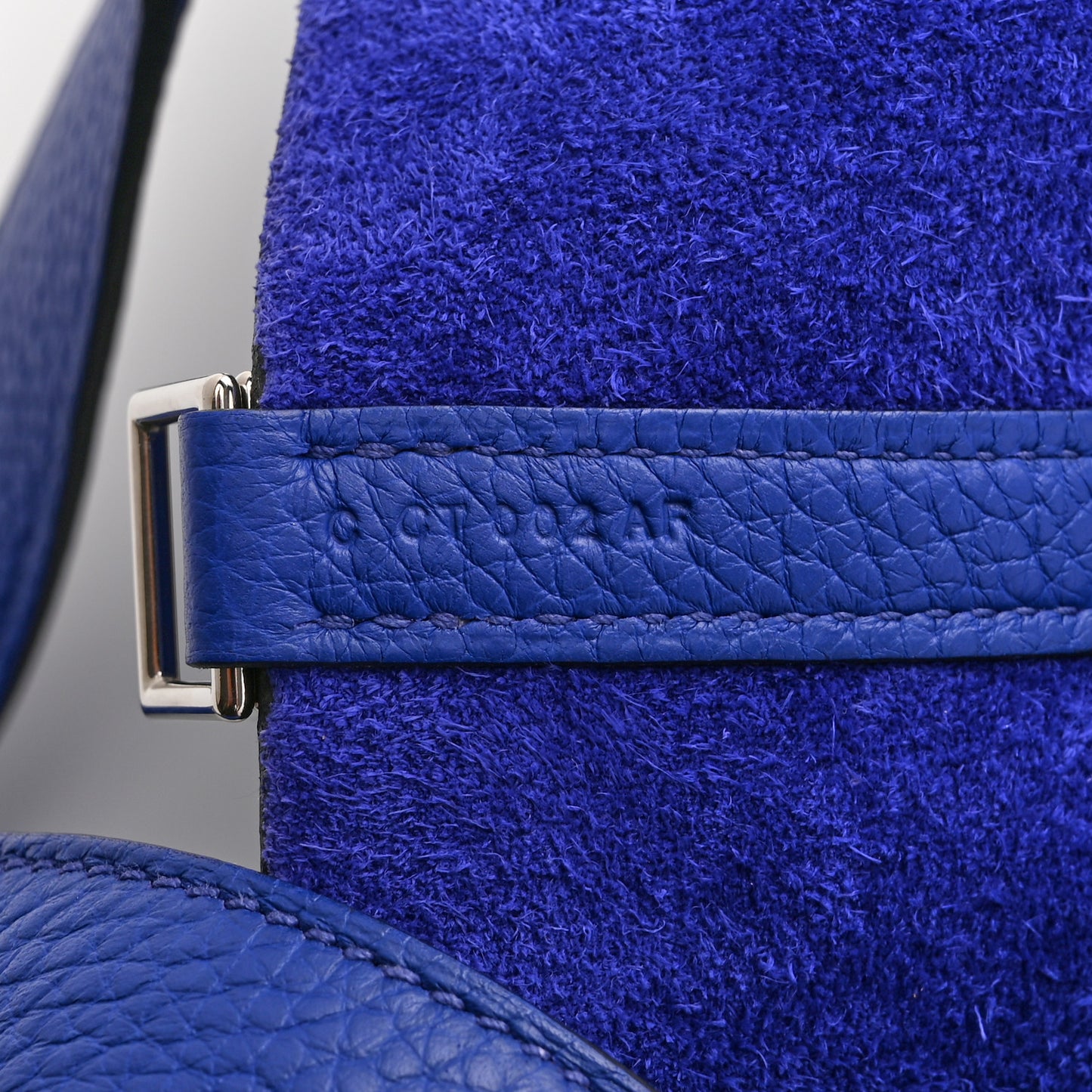 Taurillon Clemence Picotin Lock 22 MM Bleu Electrique