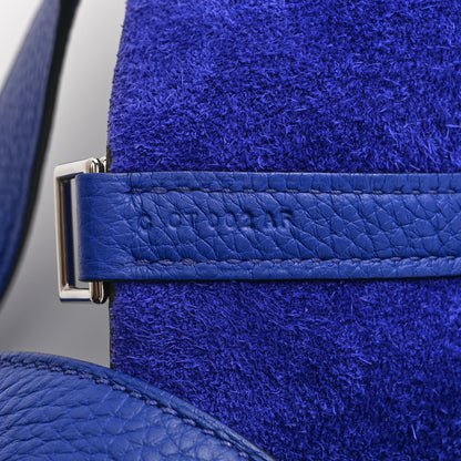 Hermes Taurillon Clemence Picotin Lock 22 MM Bleu Electrique 7 of 10