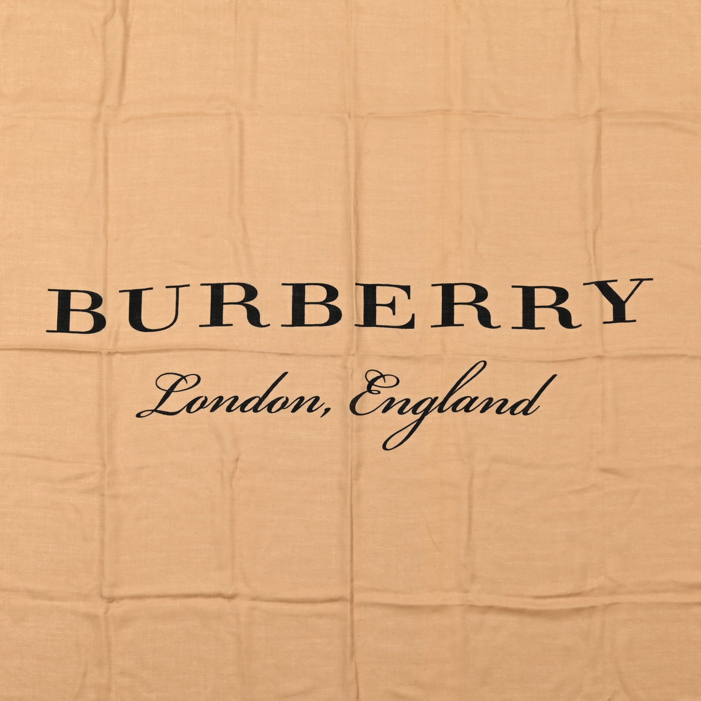 Silk London England Square Scarf Camel Black