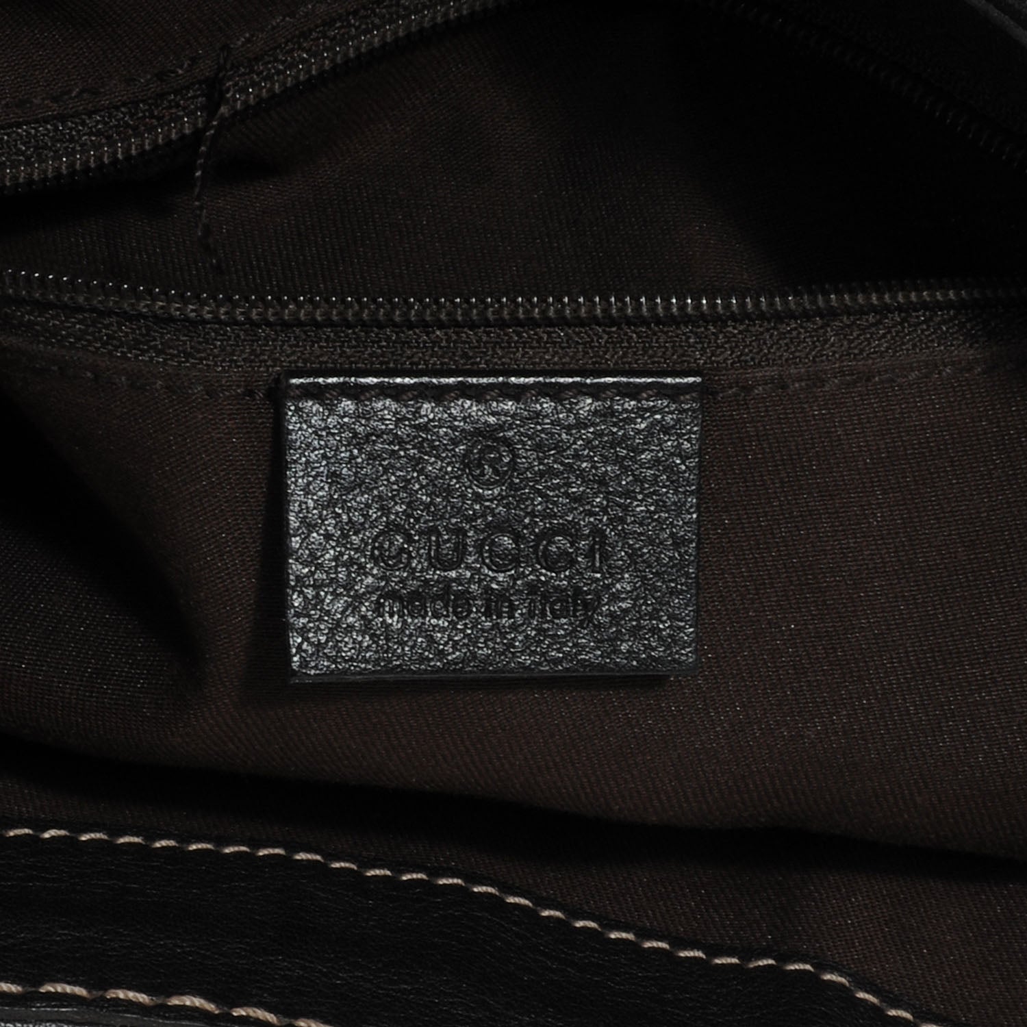 Gucci Monogram Medium New Ladies Web Tote Ebony 6 of 7