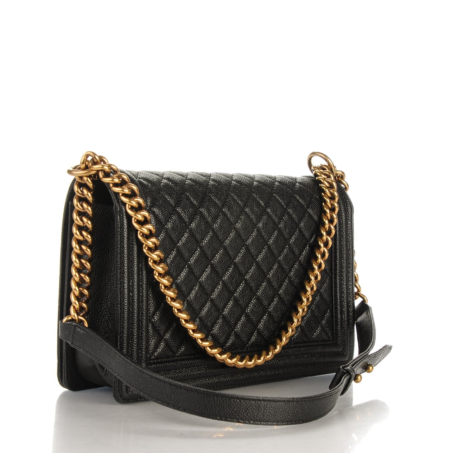 Chanel Caviar Quilted New Medium Boy Flap Black 3 of 7