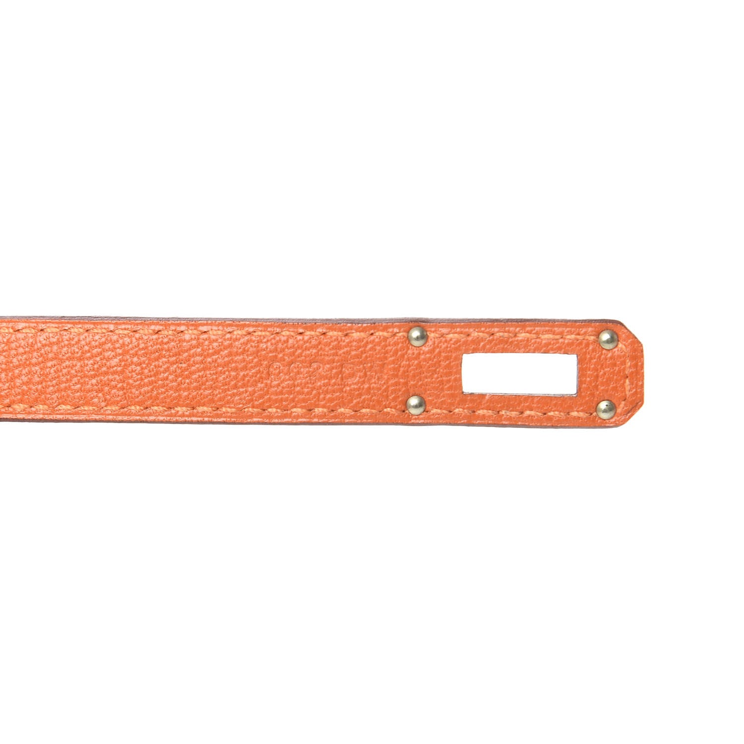 Hermes Chevre Mysore Kelly Longue Wallet Orange 7 of 7