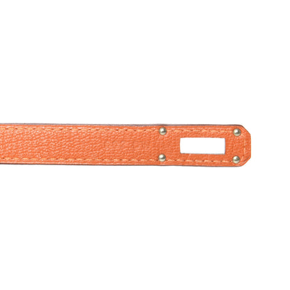 Hermes Chevre Mysore Kelly Longue Wallet Orange 7 of 7