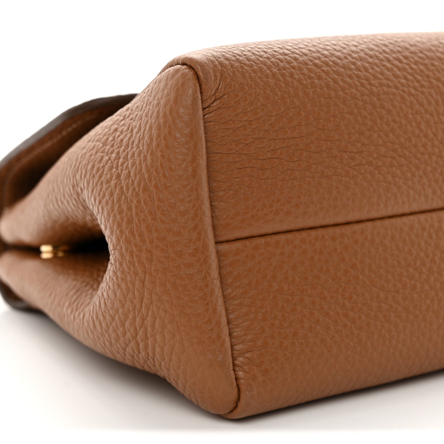 Prada Vitello Daino Soft Flap Shoulder Bag Cognac 8 of 9