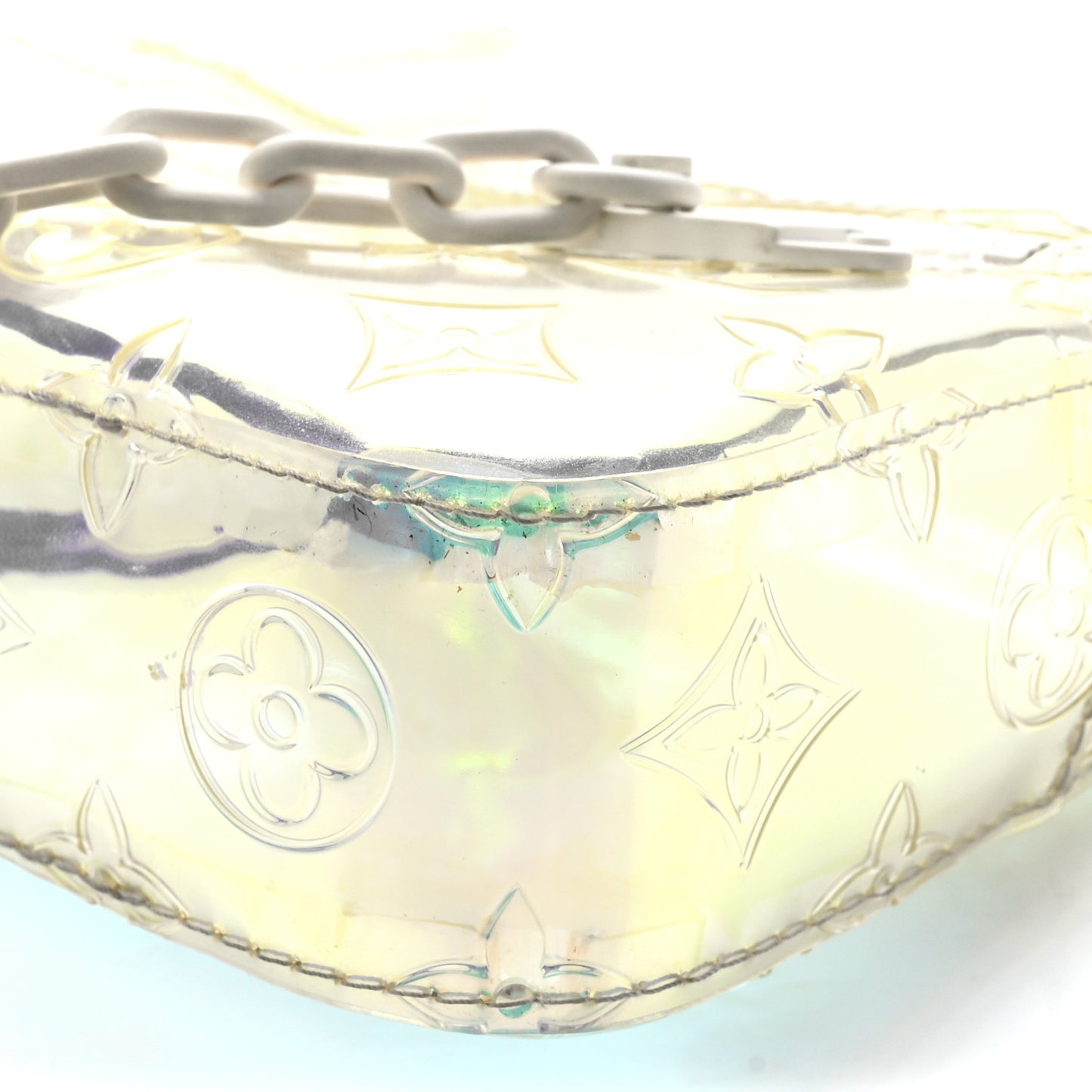 PVC Monogram Pochette Volga Iridescent Prism