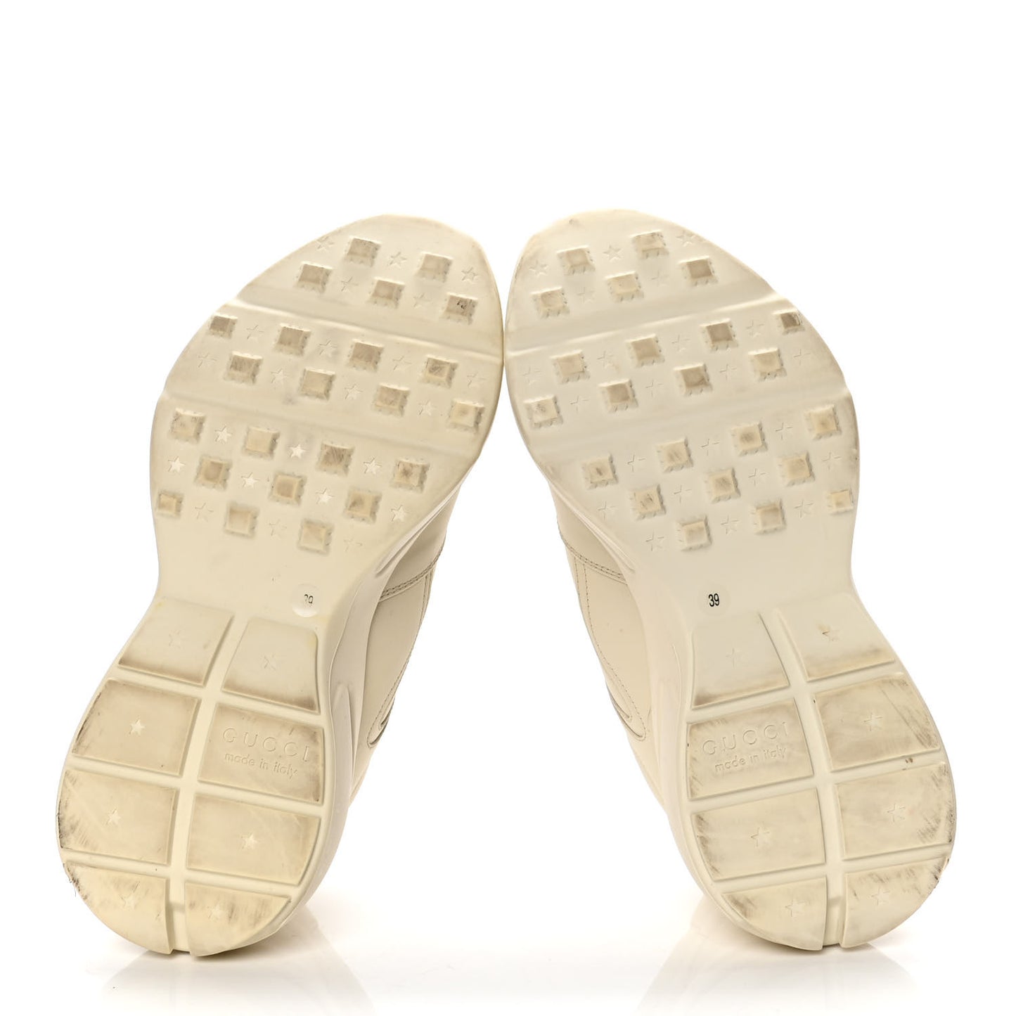 Calfskin Logo Womens Rhyton Sneakers 39 Ivory