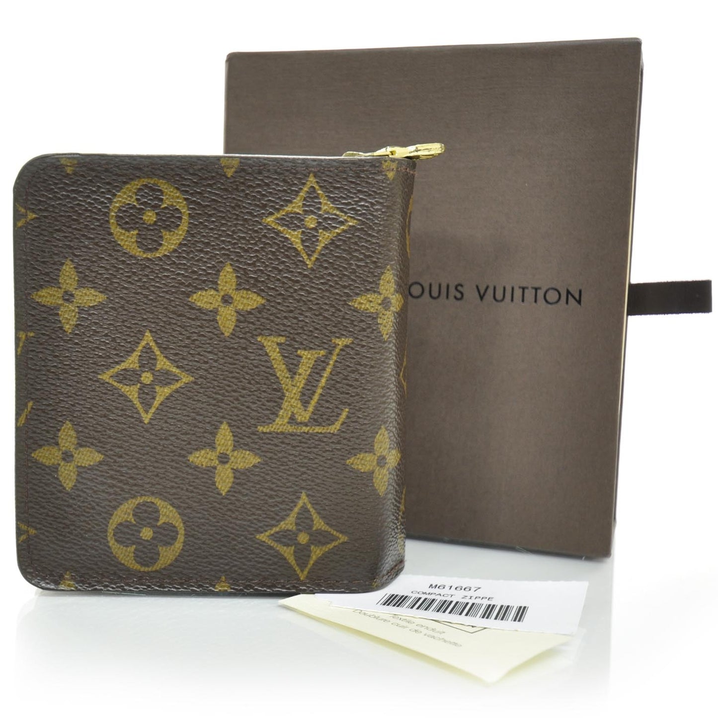 Monogram Compact Zippe Zipped Wallet