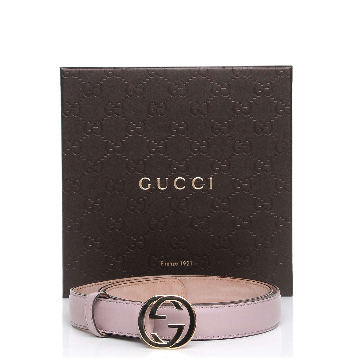 Gucci Moon Calfskin Interlocking G 25mm Belt 90 36 7 of 7