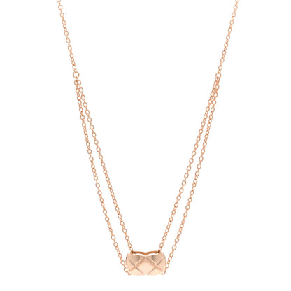 Chanel 18K Beige Gold Coco Crush Pendant Necklace 1 of 5