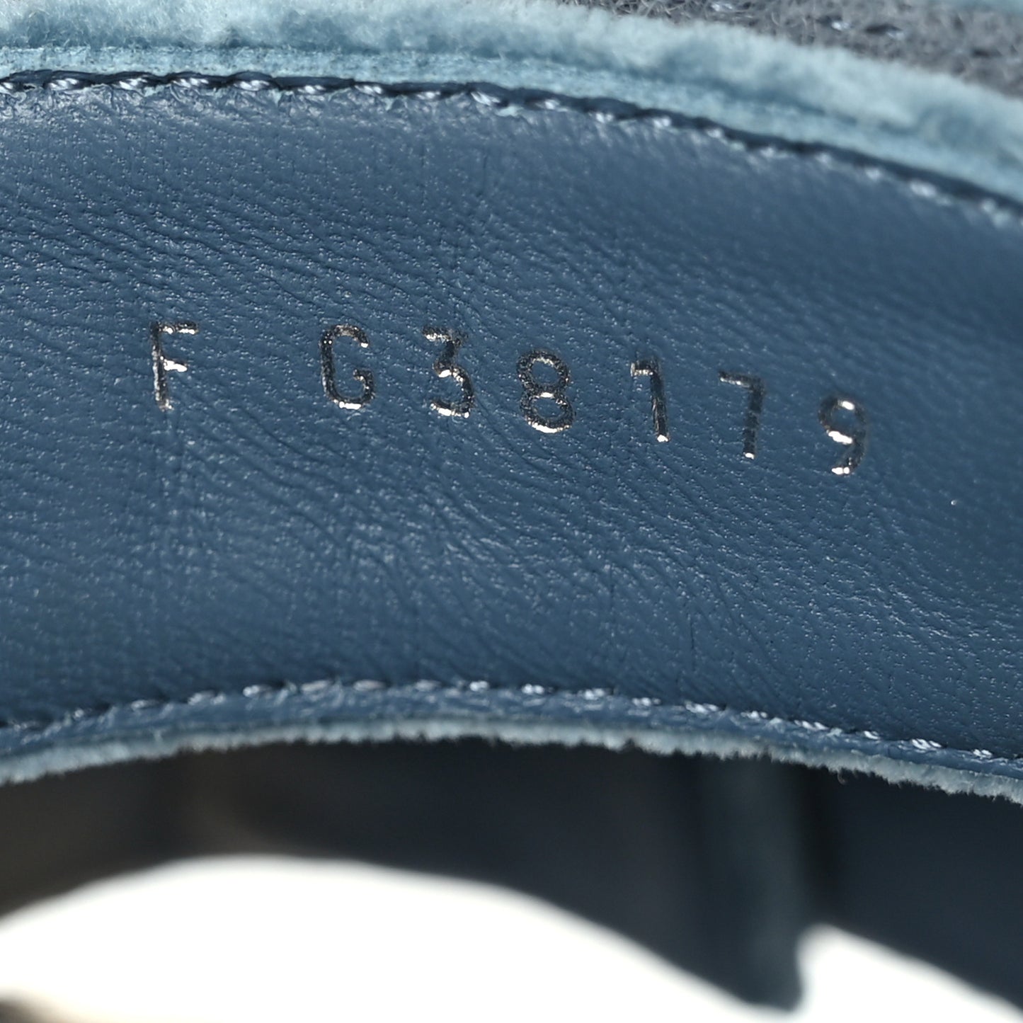 Velvet Elastic Flat Mules 39 Blue