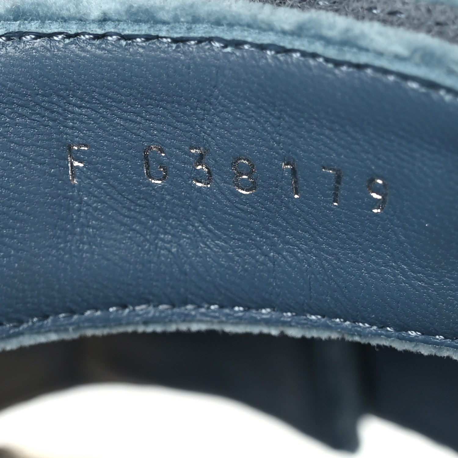 Chanel Velvet Elastic Flat Mules 39 Blue 6 of 7