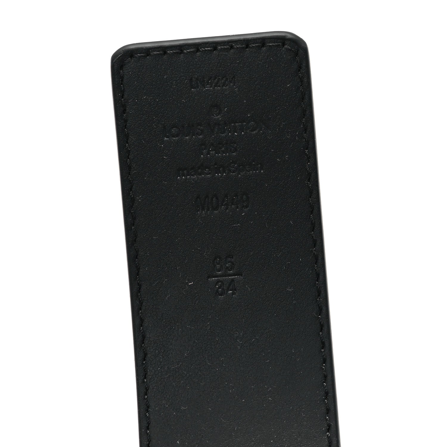 Louis Vuitton Monogram Eclipse 40mm LV Initiales Belt 85 34 Black 3 of 5