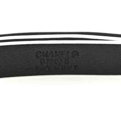 Chanel Calfskin Metal CC Chain Belt 80/32 White 3 of 6
