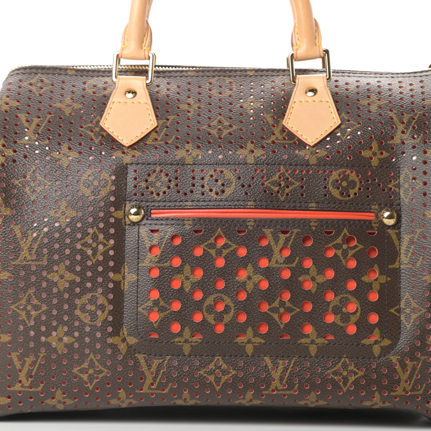 Monogram Perforated Speedy 30 Orange