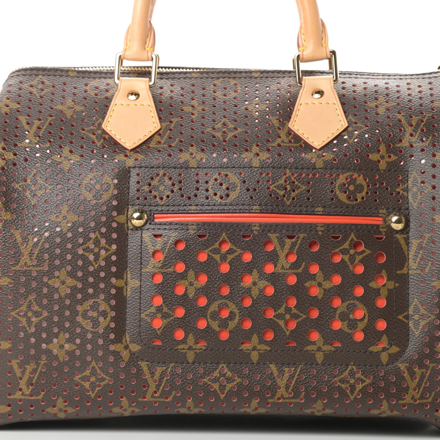 Louis Vuitton Monogram Perforated Speedy 30 Orange 8 of 10