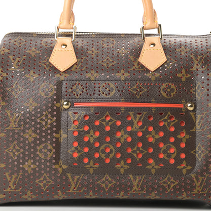 Louis Vuitton Monogram Perforated Speedy 30 Orange 8 of 10