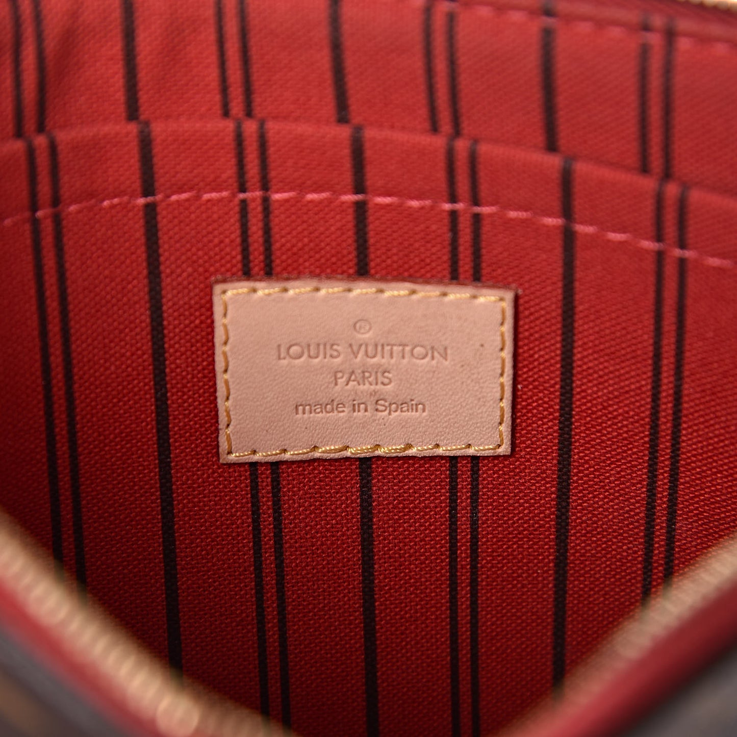 Monogram Neverfull MM GM Pochette Cherry