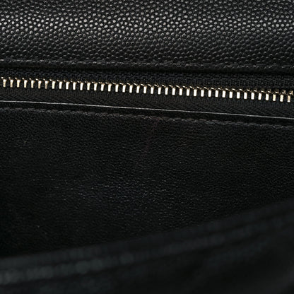 Chanel Caviar Lizard Quilted Medium Coco Handle Flap Black 10 of 10