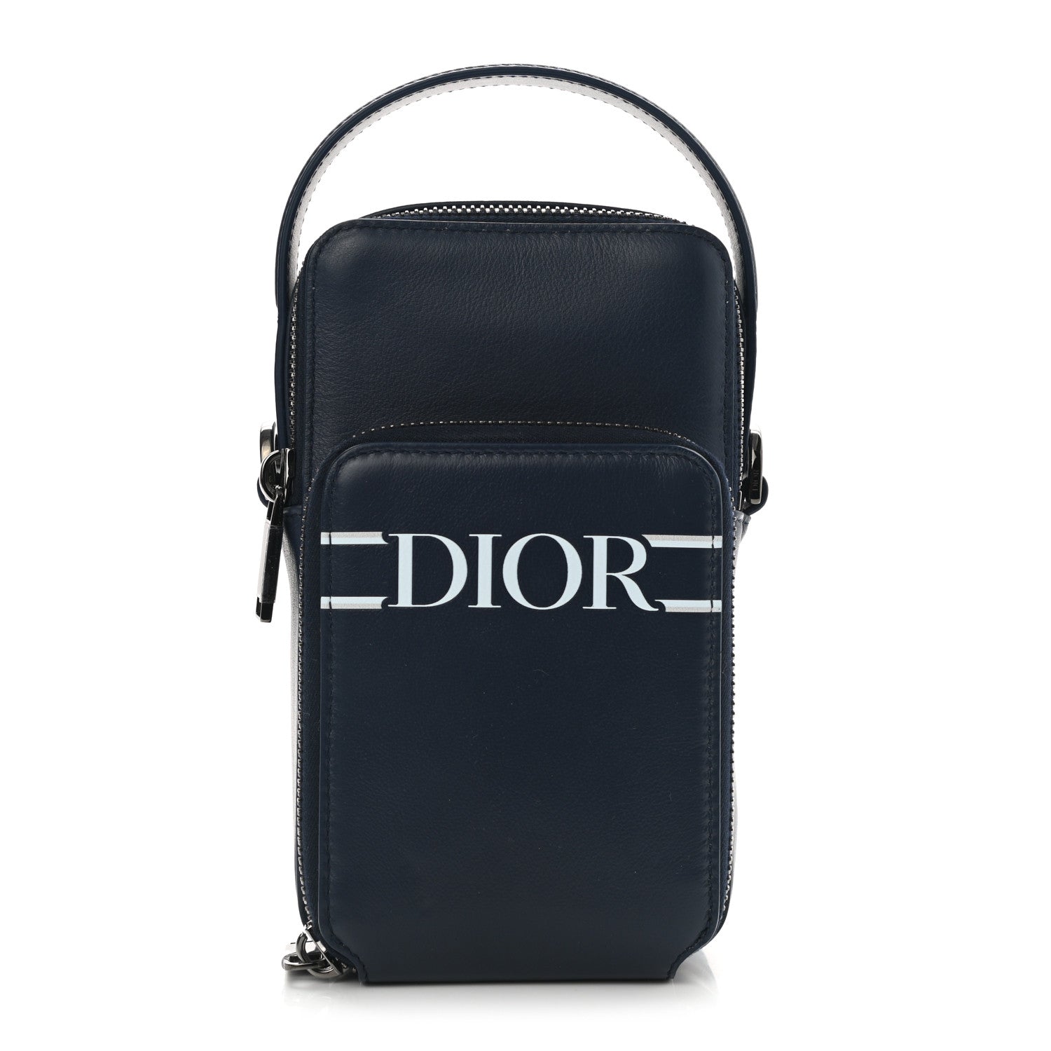 Christian Dior Calfskin Crossbody Bag Navy Blue 1 of 7