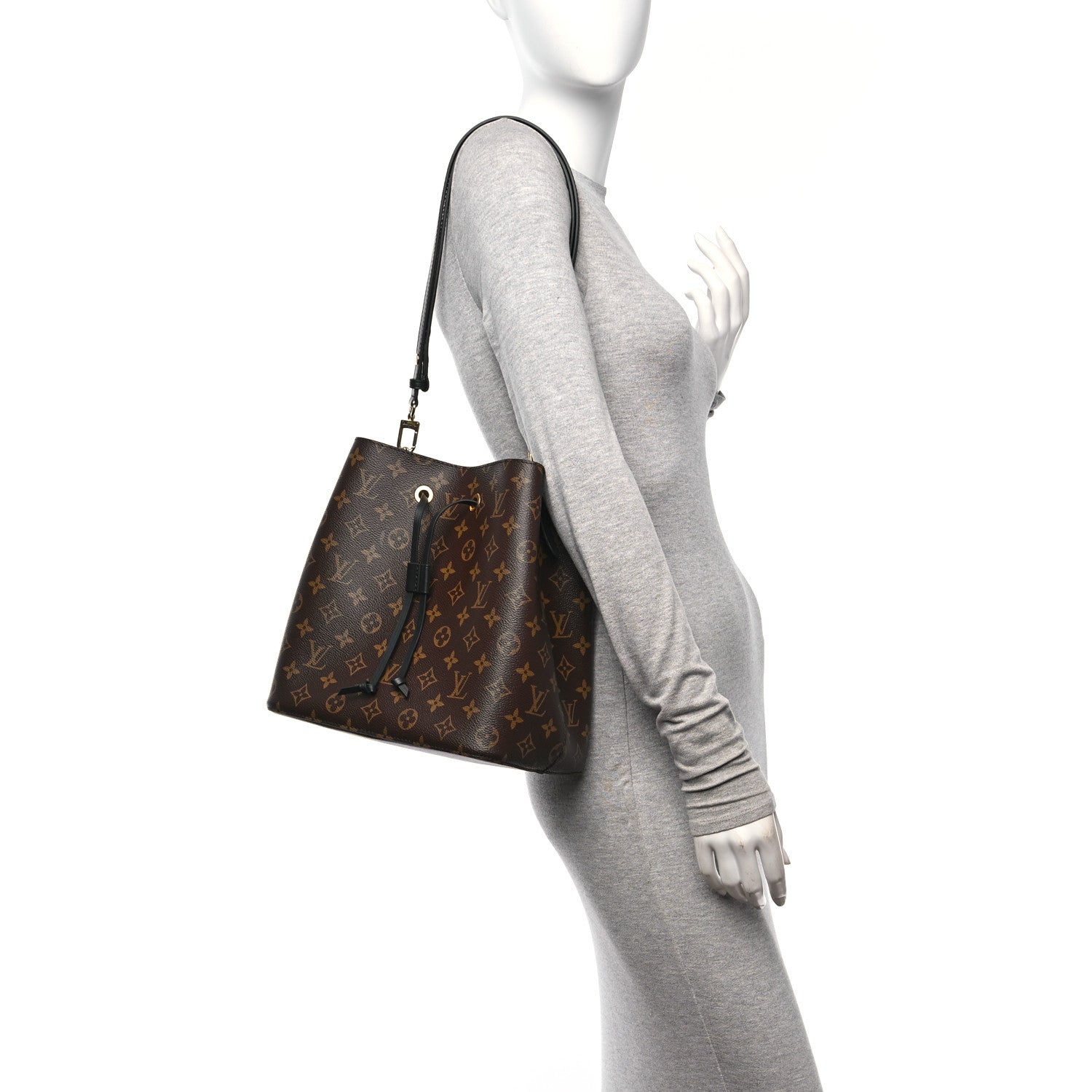 Louis Vuitton Monogram Neonoe MM Black 2 of 9