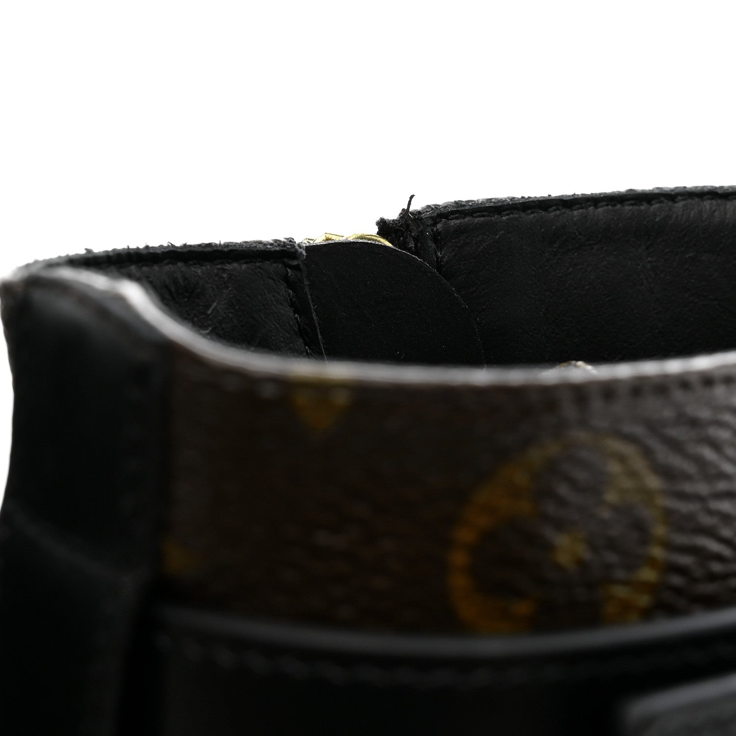 Louis Vuitton Calfskin Monogram Wonderland Flat Ranger Boots 39 Black 9 of 9