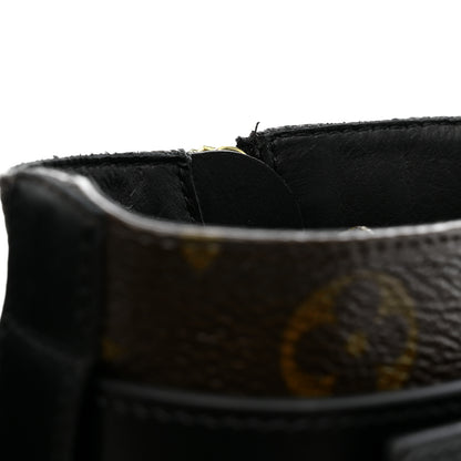 Louis Vuitton Calfskin Monogram Wonderland Flat Ranger Boots 39 Black 9 of 9