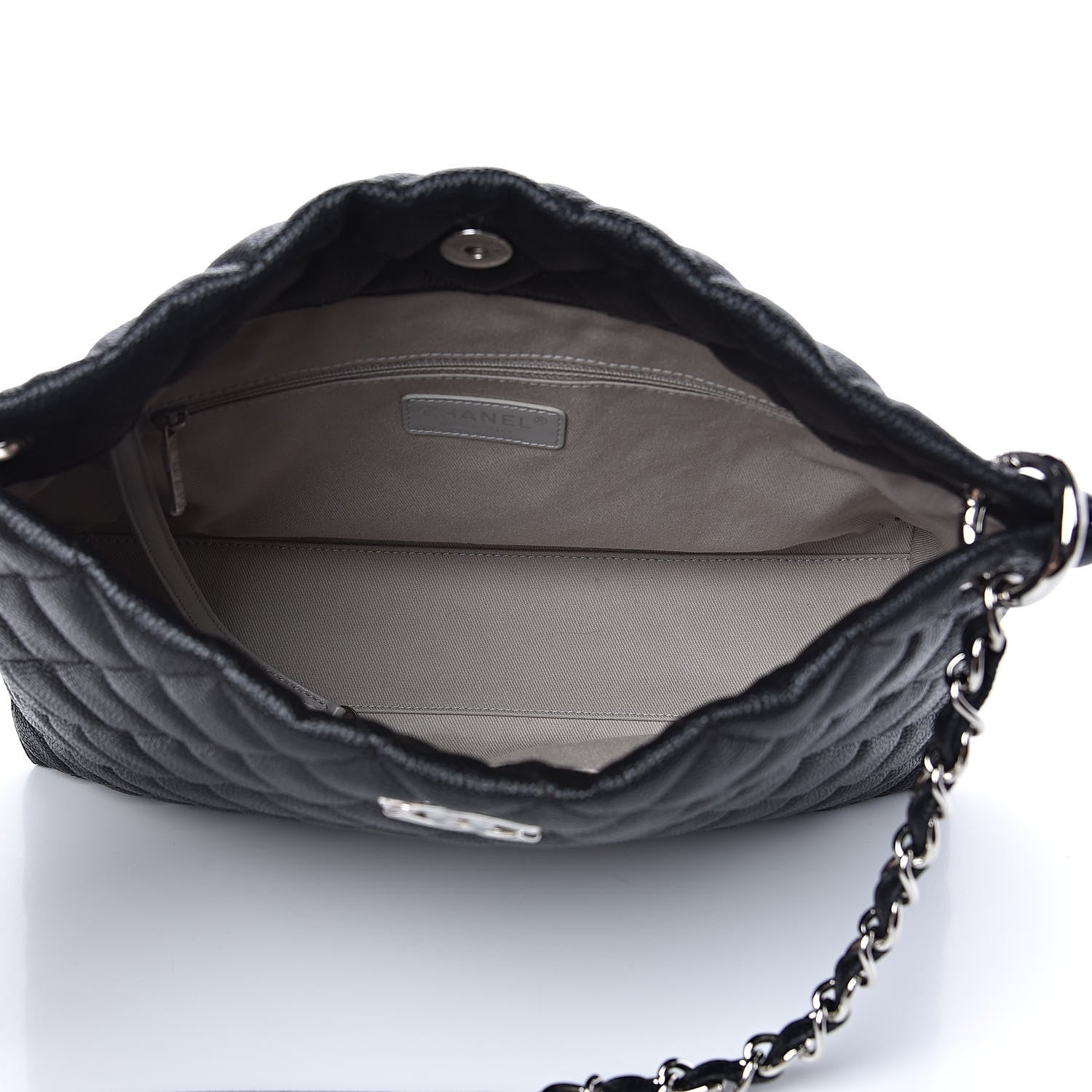 Chanel Caviar Quilted Large CC Shopping Tote Black 5 of 11