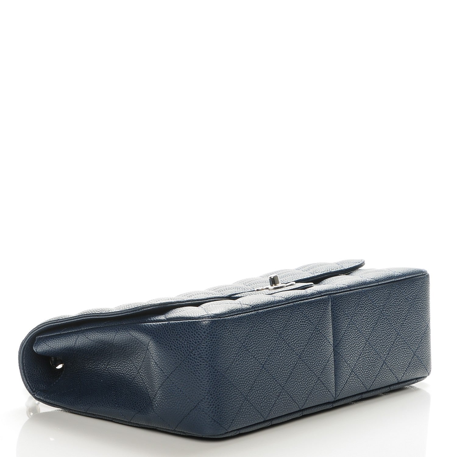 Chanel Caviar Jumbo Single Flap Navy Blue 4 of 7
