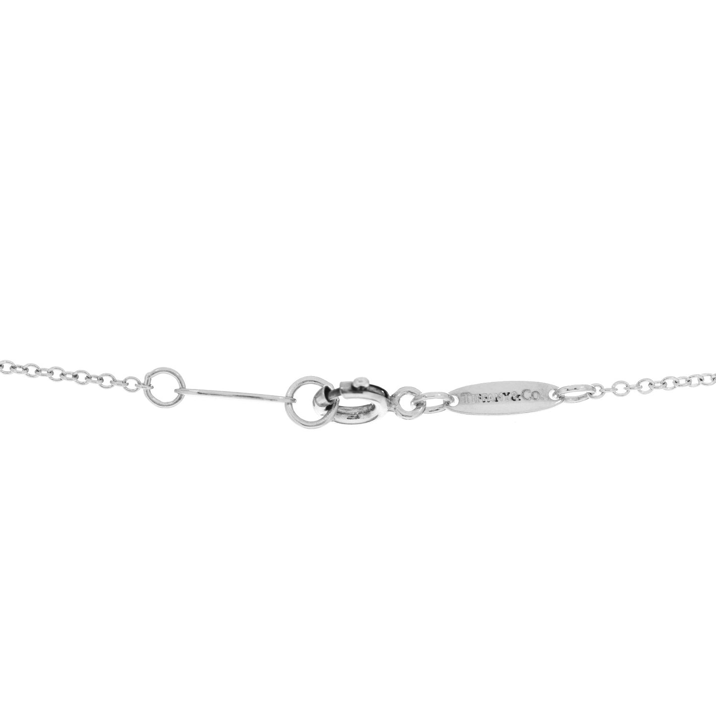 Sterling Silver 18K Rose Gold Elsa Peretti Extra Mini Double Open Heart Pendant Necklace
